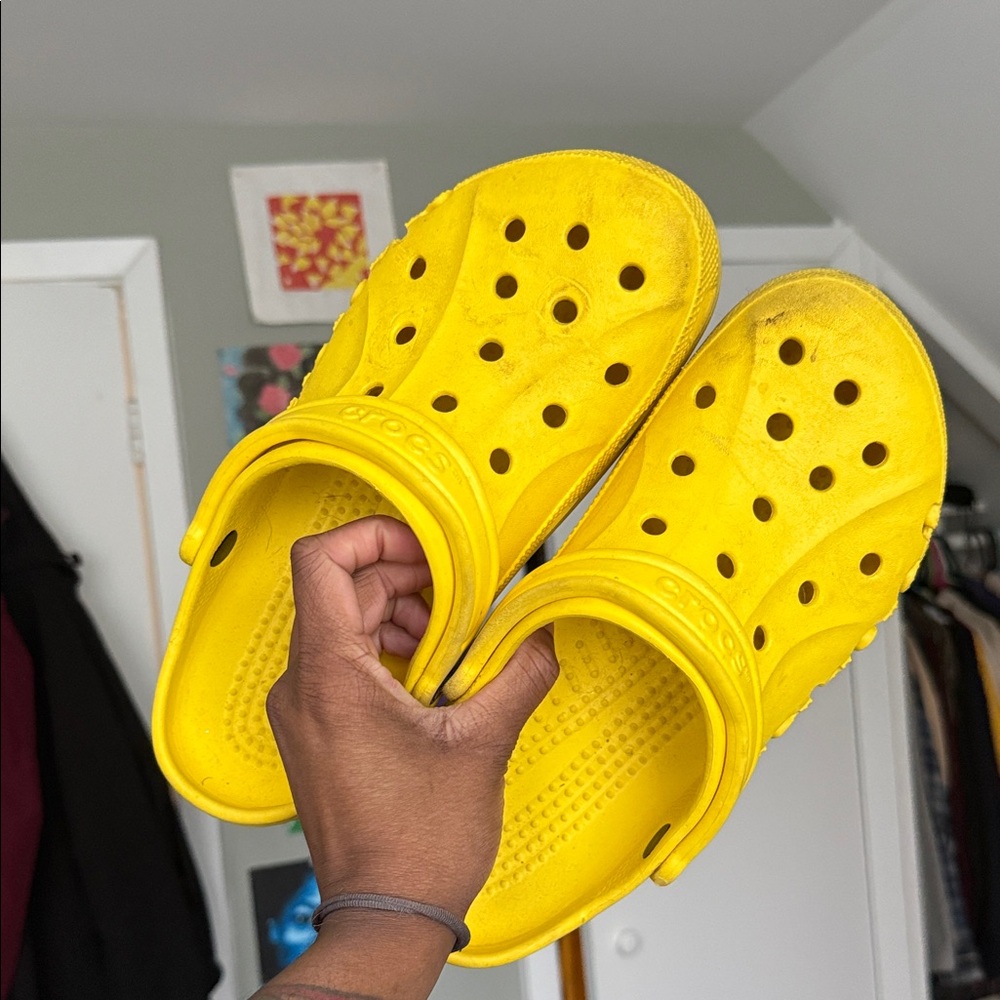 CROCS Vibrant Yellow Classic Clogs